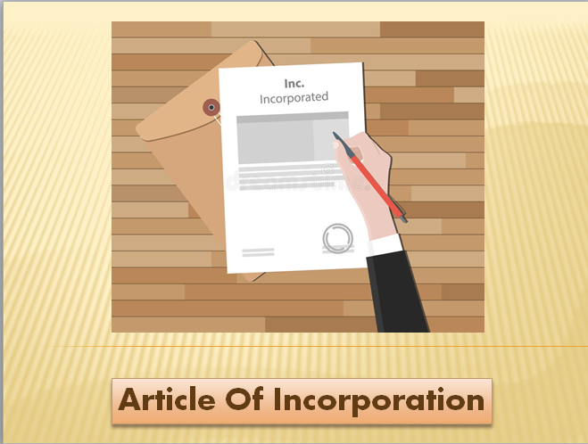 Article Of Incorporation | Franklin I. Ogele