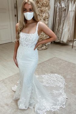 Designer Brautkleid Meerjungfrau Spitze | Hochzeitskleider Günstig