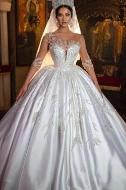 Extravagante Hochzeitskleider Prinzessin | Brautkleider Mit Ärmel