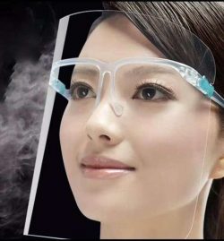 Full Face Protection Anti-fog Face Shield with Glassses
