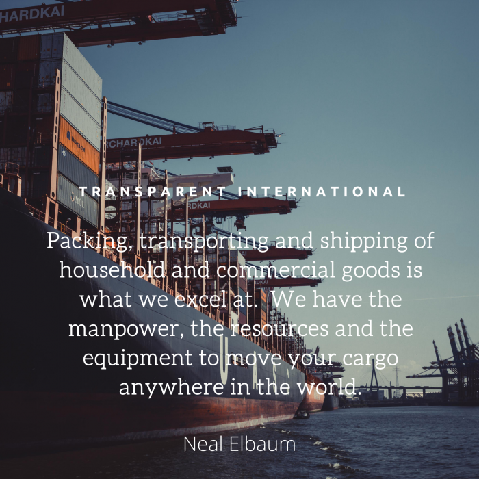 Neal Elbaum- Transparent International- Shipping Professional