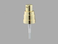 White Gold Aluminum Cosmetic Treatment Pumps https://www.kerrysprayer.com/