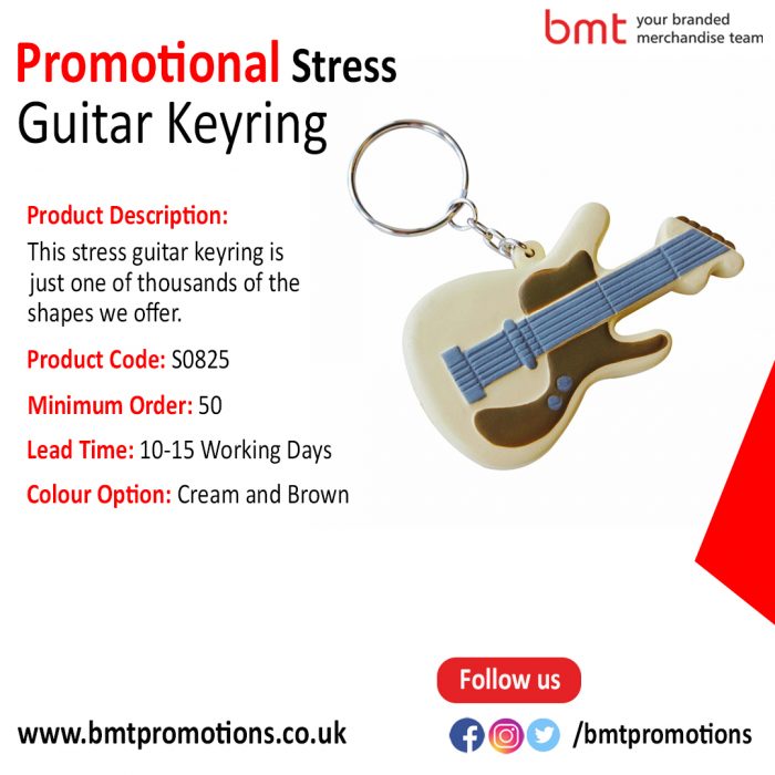 Promotional Stress Guitar Keyring
