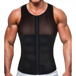 Men Tight Zipper Slimming Tank Top