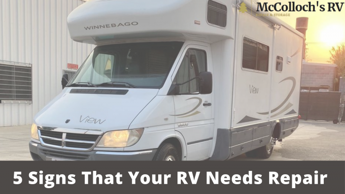 5 Signs That Your RV Needs Repair