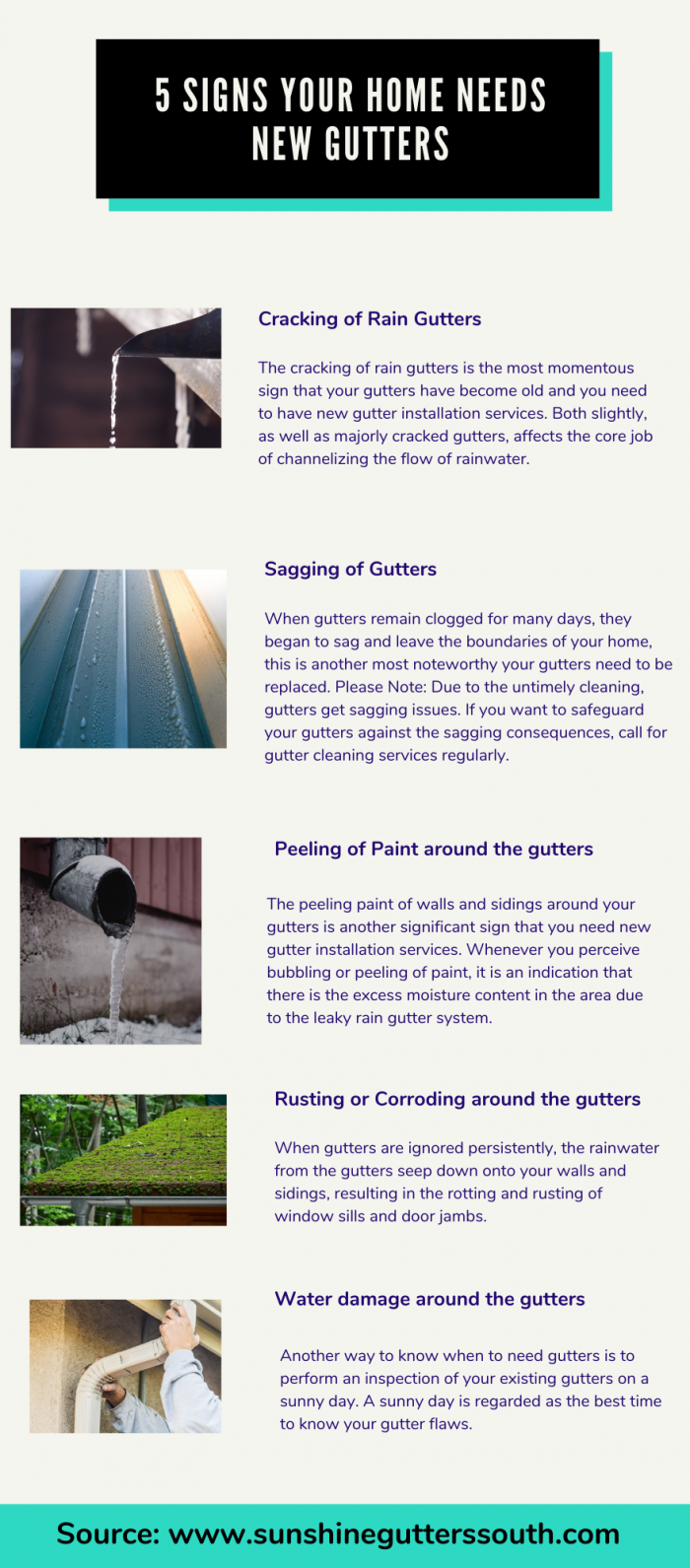 5 Signs Your Home Needs New Gutters