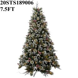 Christmas Tree Pine Slim with White Frosted