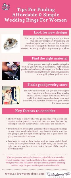 Tips For Finding Affordable & Simple Wedding Rings For Women