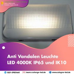 Anti Vandalen Leuchte LED 4000K IP65 und IK10