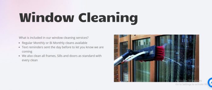 Commercial window cleaning London