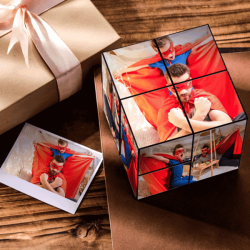 Personalized DIY Magic Photo Cube Gift For Father