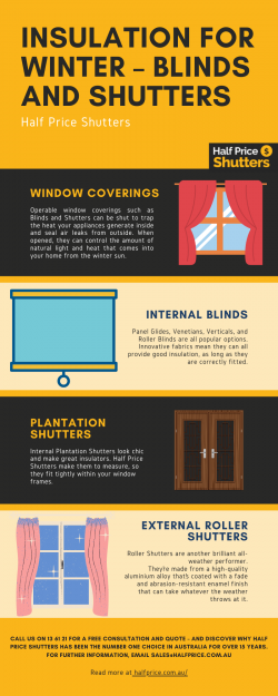 Insulation for Winter – Blinds, and Shutters