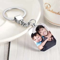 Father’s Day Gifts Custom Photo Keychain Crystal Rectangle