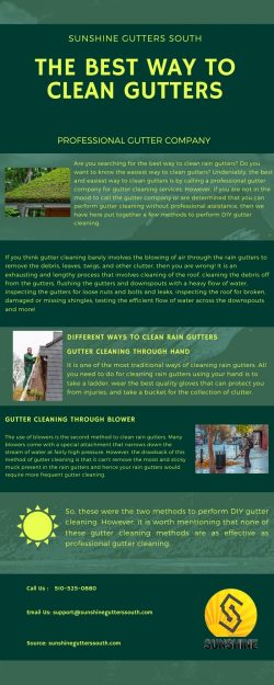 The Best Way To Clean Gutters