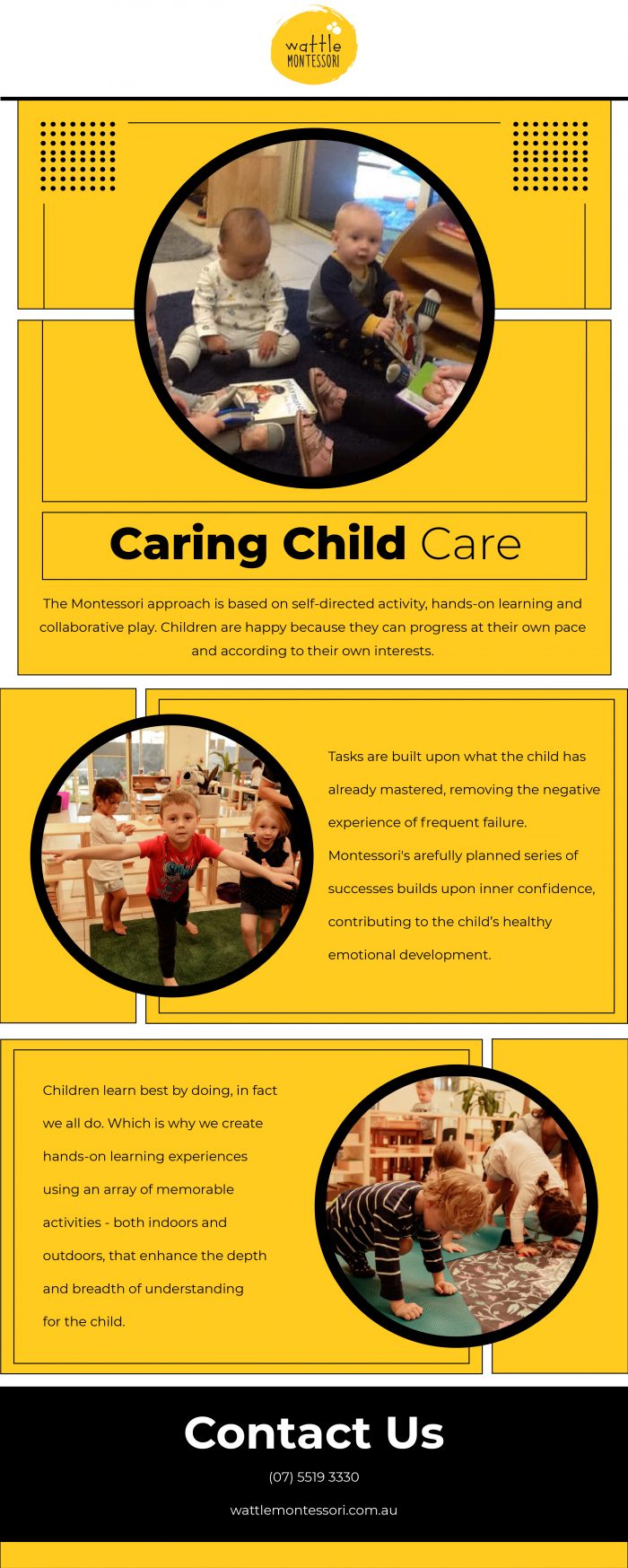 Montessori Caring Child Care Center in Coomera | Wattle Montessori