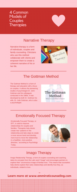 4 Common Models of Couples Therapies