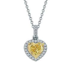 Yellow Heart Necklace