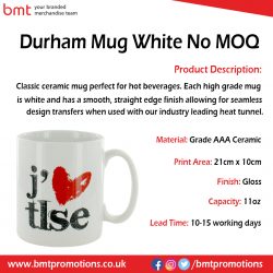 Durham Mug White No MOQ