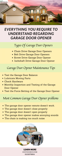 Everything You Require to Understand Regarding Garage Door Opener