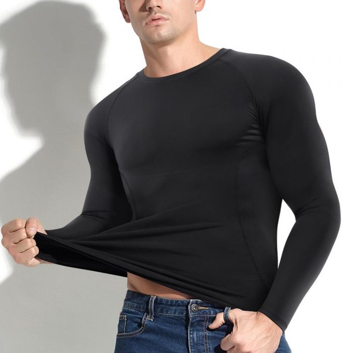 Eleady Men Thermal Long Sleeve Compression Undershirt