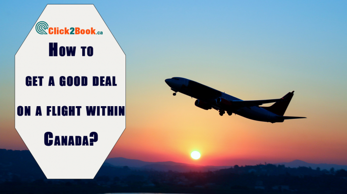 How to get a good deal on a flight within Canada?