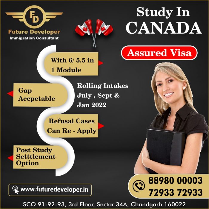 Study In Canada. 👉 For High, Visa Success Rate Call Us