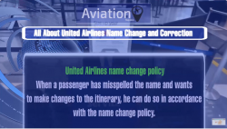 United Airlines name change policy