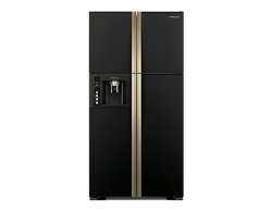 Hitachi 2 door fridge with freezer on bottom