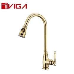 Brushed Gold Kitchen Faucet