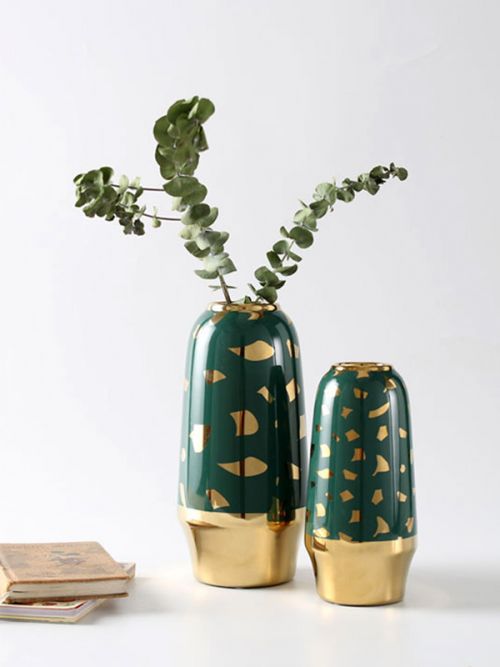 Arianna Ceramic Vase Green | Home Decor | Whispering Homes