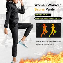 Eleady Women Water Proof Sauna Pants for Workout