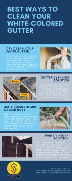 BEST WAYS TO CLEAN YOUR WHITE-COLORED GUTTER