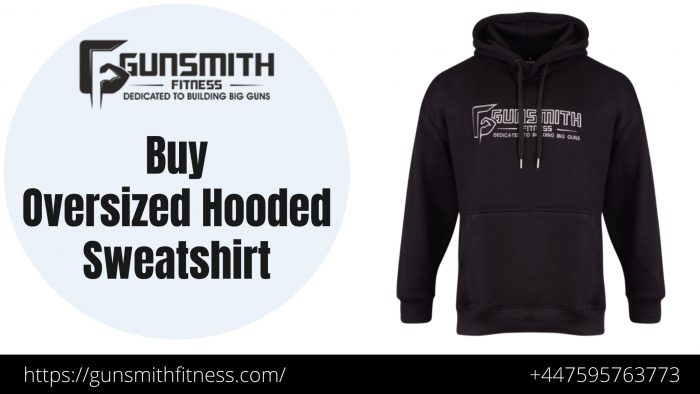 Buy Oversized Black Sweatshirt Online | Gunsmith Fitness