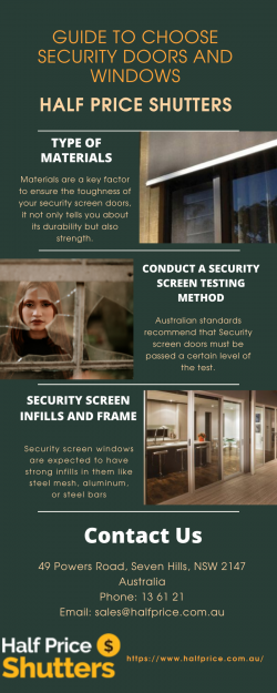 GUIDE TO CHOOSE SECURITY DOORS AND WINDOWS