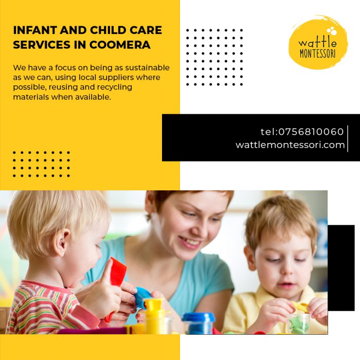 Infant and child care services in Coomera – Wattle Montessori