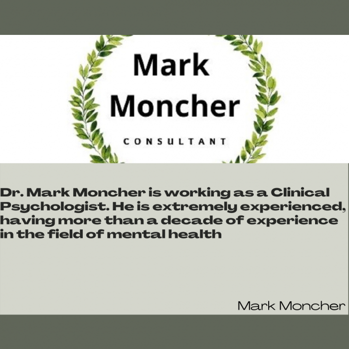 Mark Moncher Is A Quick Cure For PSYCHOLOGIST