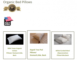 Natural pillows