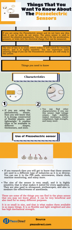 How You Can Use The Piezoelectric Sensor