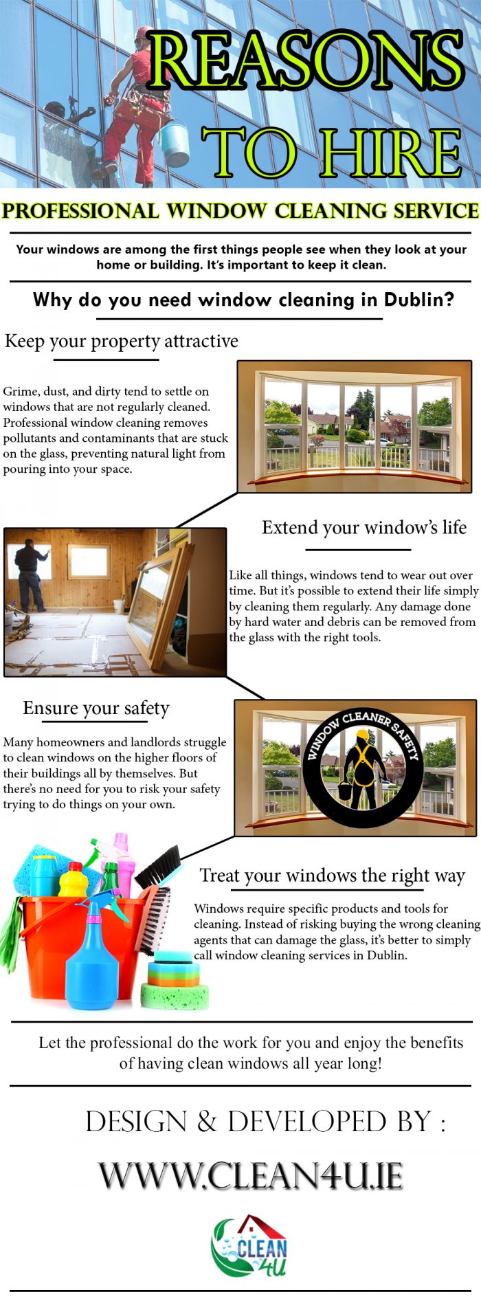 Reasons to Hire a Professional Window Cleaning Service