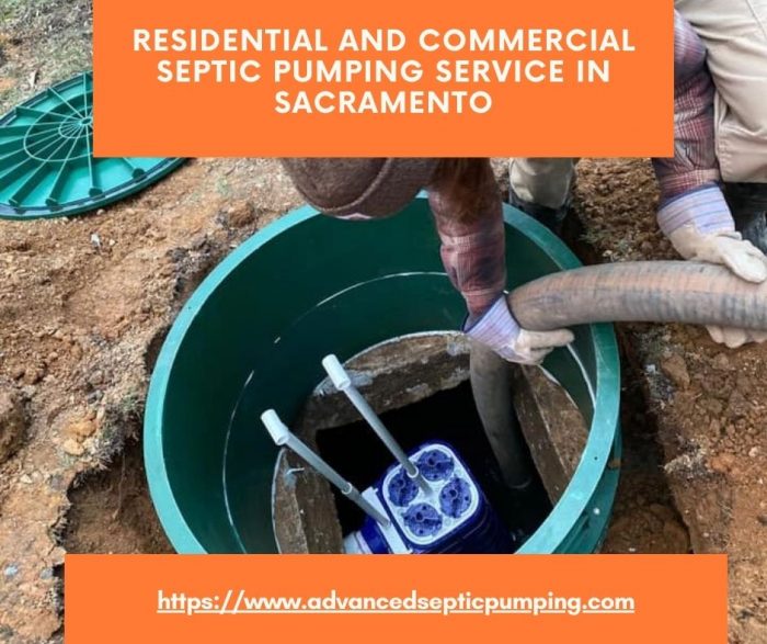 Residential and Commercial Septic Pumping Service in Sacramento