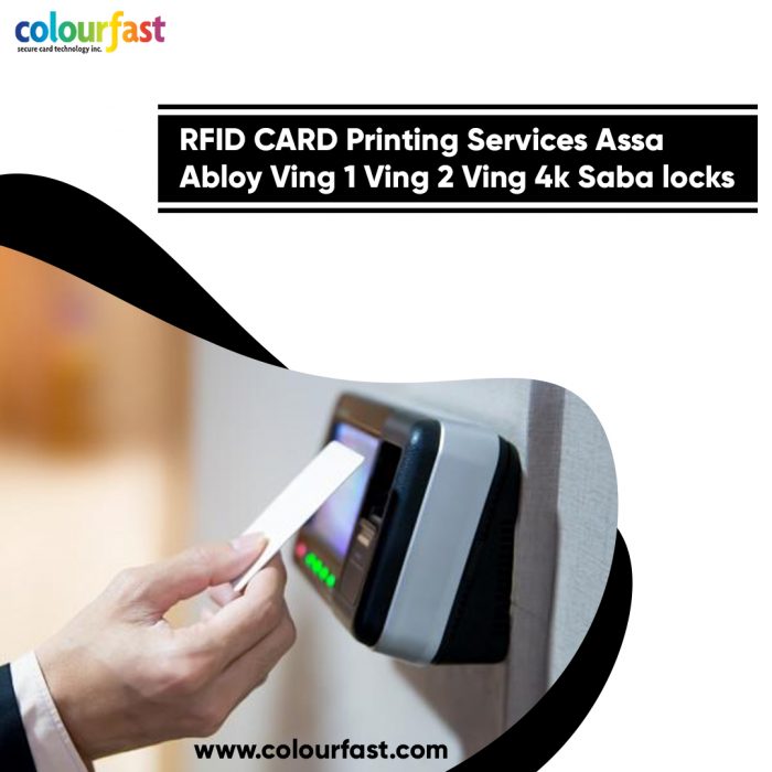 RFID CARD Printing Services Assa Abloy Ving 1 Ving 2 Ving 4k Saba locks