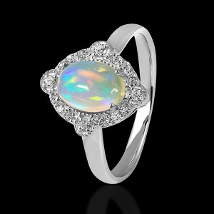 Buy Sterling Silver Opal stone Ring at Best Prices