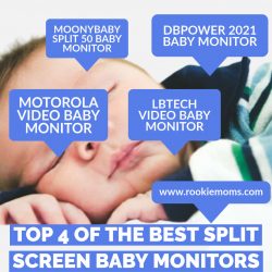 Split screen baby monitors
