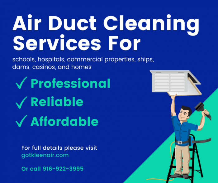 Affordable Air Duct Cleaning Rocklin Services