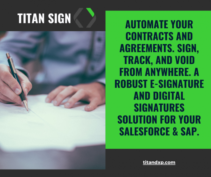 E-SIGNATURES FOR SALESFORCE BY TITAN