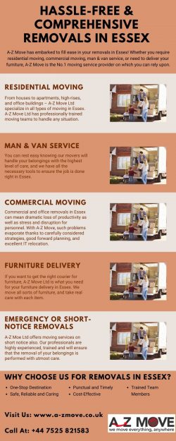 Hassle-Free & Comprehensive Removals In Essex