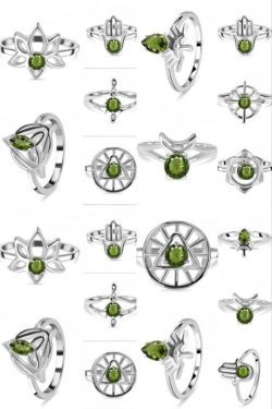 Buy Real Green Moldavite Stone Ring