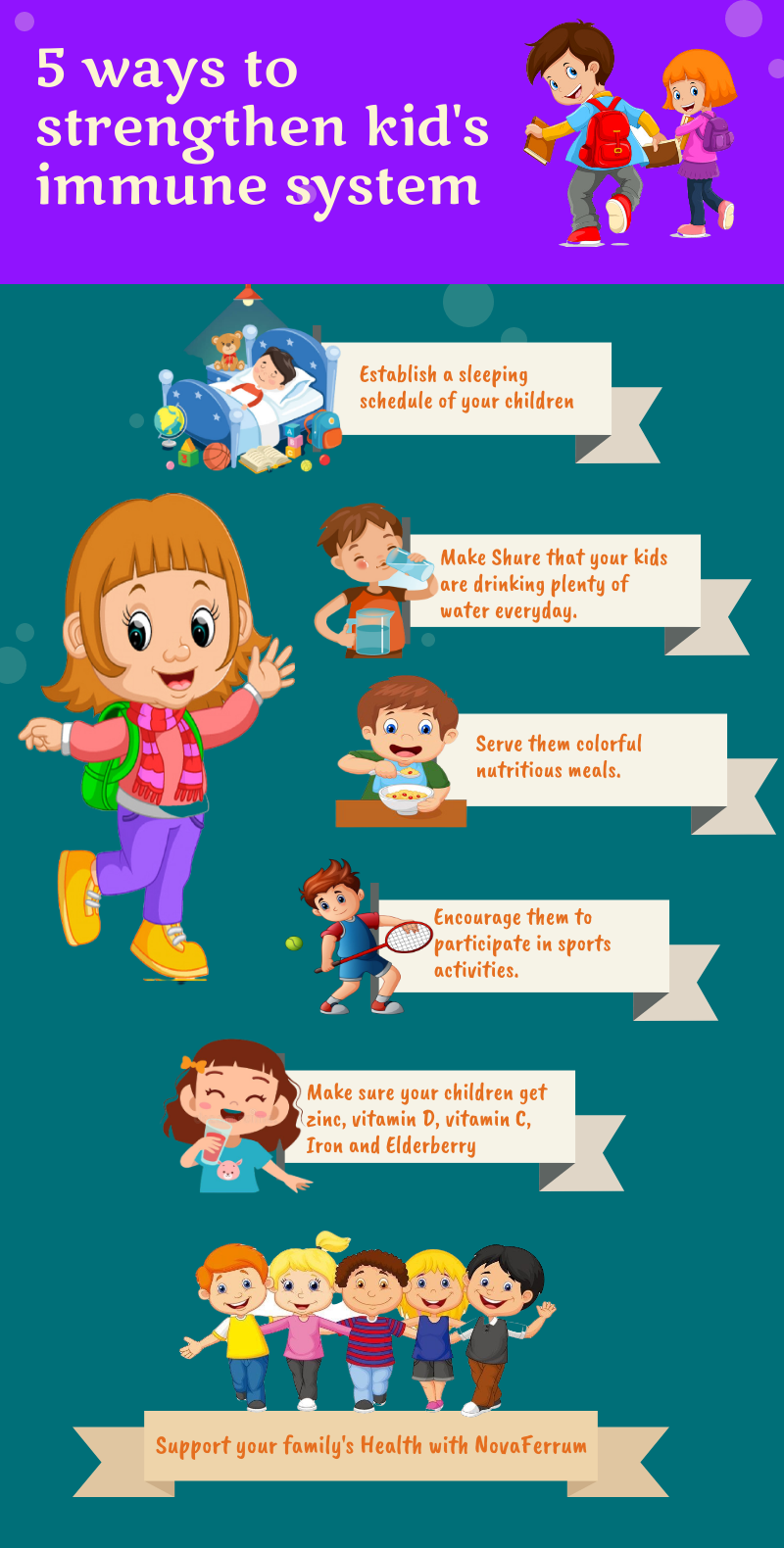 5 ways to strengthen Kids immune system