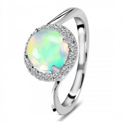Shop Natural Silver Opal Stone Rings