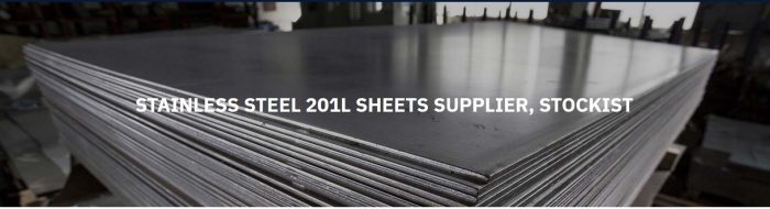 Stainless Steel 201L Sheets Supplier, stockist